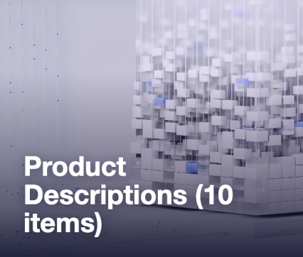 Product Descriptions (10 items)