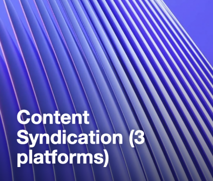 Content Syndication (3 platforms)
