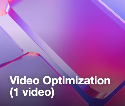 Video Optimization (1 video)