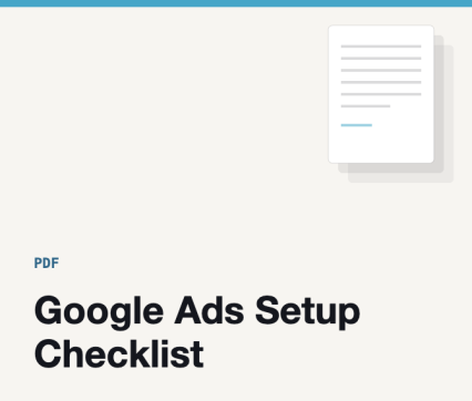 Google Ads Setup Checklist