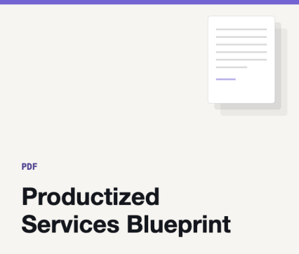 Productized Services Blueprint