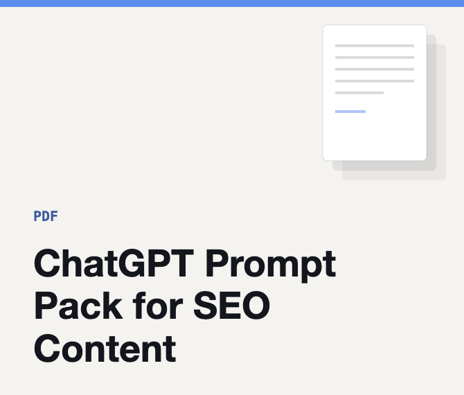 ChatGPT Prompt Pack for SEO Content