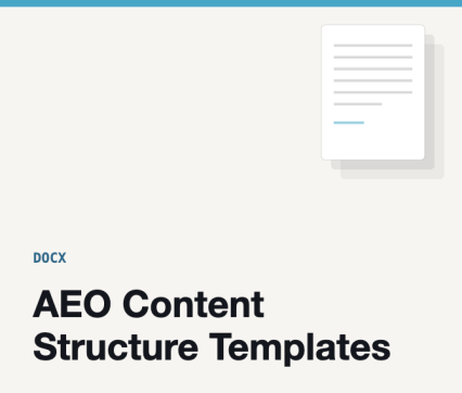 AEO Content Structure Templates