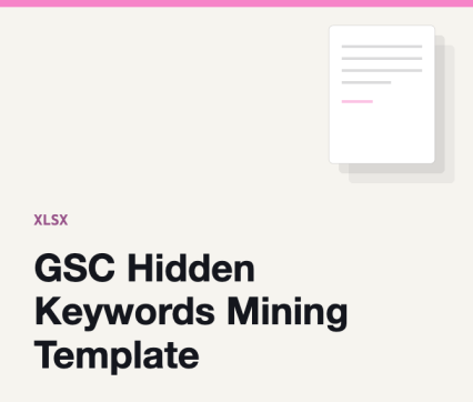 GSC Hidden Keywords Mining Template