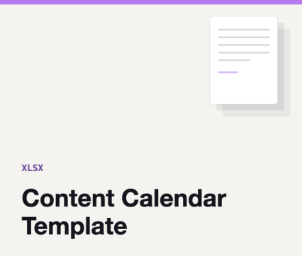 Content Calendar Template