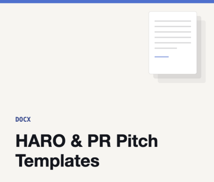 HARO & PR Pitch Templates