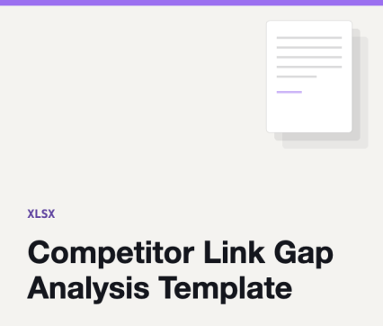 Competitor Link Gap Analysis Template