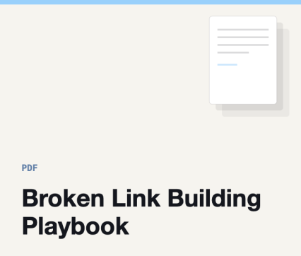 Broken Link Building Playbook