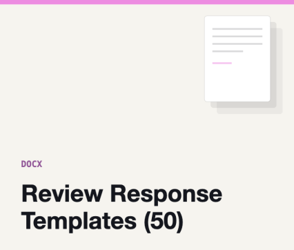 Review Response Templates (50)
