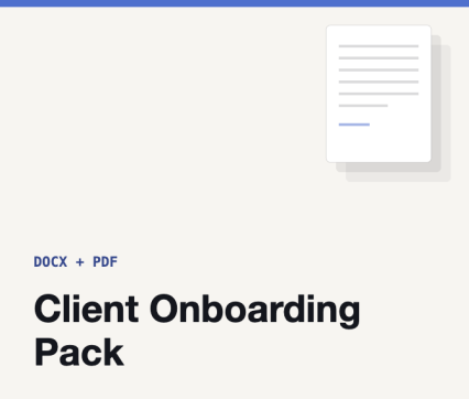 Client Onboarding Pack