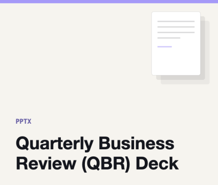 Quarterly Business Review (QBR) Deck
