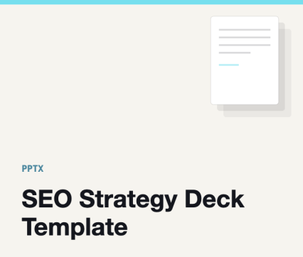 SEO Strategy Deck Template